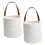 2pcs Wall Mounted Baskets Wicker Storage Baskets 6