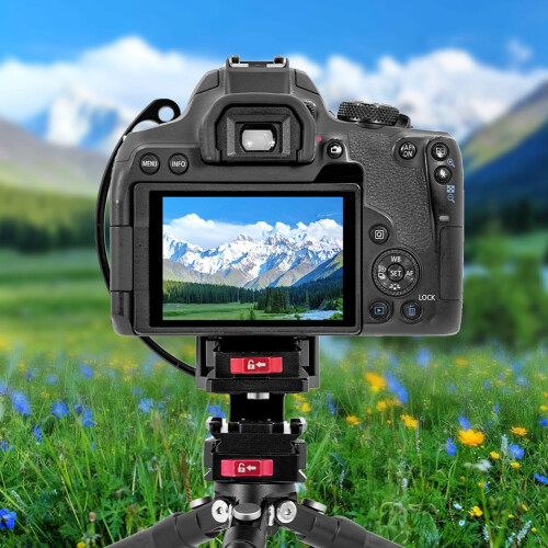 Aluminum Camera Lens Support Bracket Tripod Stabilizer 2
