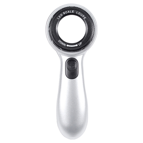 Rechargeable 30X Handheld Magnifying Glass with LED Lights