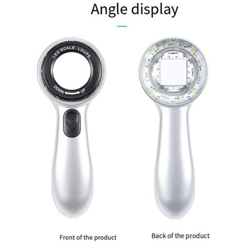 Rechargeable 30X Handheld Magnifying Glass with LED Lights 2