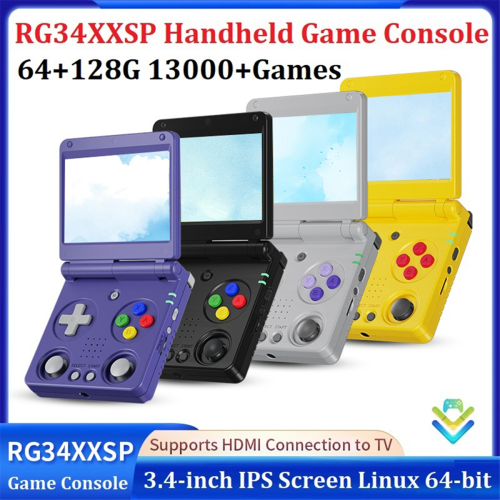 RG34XXSP Retro Game Console Linux 64Bit 3.4 Inch 64+128G A 1