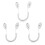 3 Pcs Magnetic Remote Control Holder,Organizer Easy Installation 1