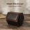 Κλασική θήκη αποθήκευσης ρολογιών Crazy Horse Cowhide Diamond Hexagonal Box 2