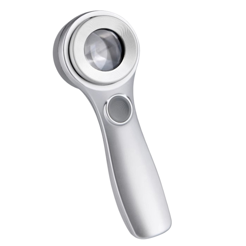 Light 60X Handheld Magnifying Glass Uv Rechargeable Led Illuminated