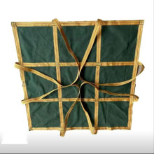 Suspended Lifting Net Bag, 80X80CM Canvas Soft Pallet Cargo Net, Reinforced Handle Crane Net for Construction and Transport