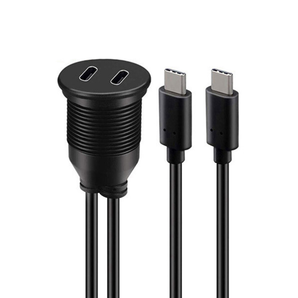 Usb Type C Extension Cable 1M Male To Female Dual Port Usb3.1 4713648031638
