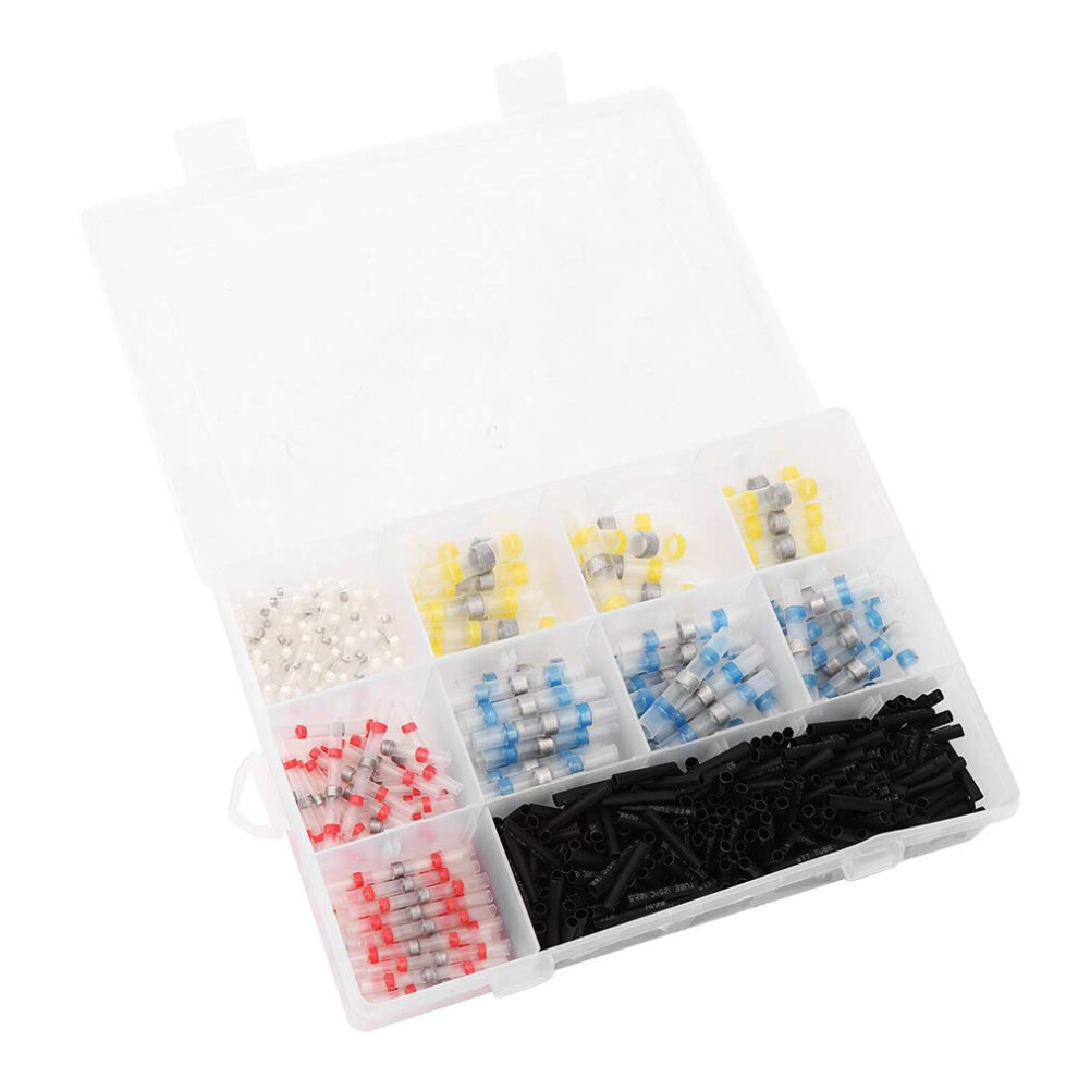 500Pc Heat Shrink Connector Insulation Terminal Kit Waterproof Electrical Seal Accessory For Wiring And Soldering 6447073411694