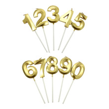 Birthday Number Candles Set for Cake Decoration, Safe Paraffin Wax, Easy to Insert for Kids Celebrations and Anniversaries