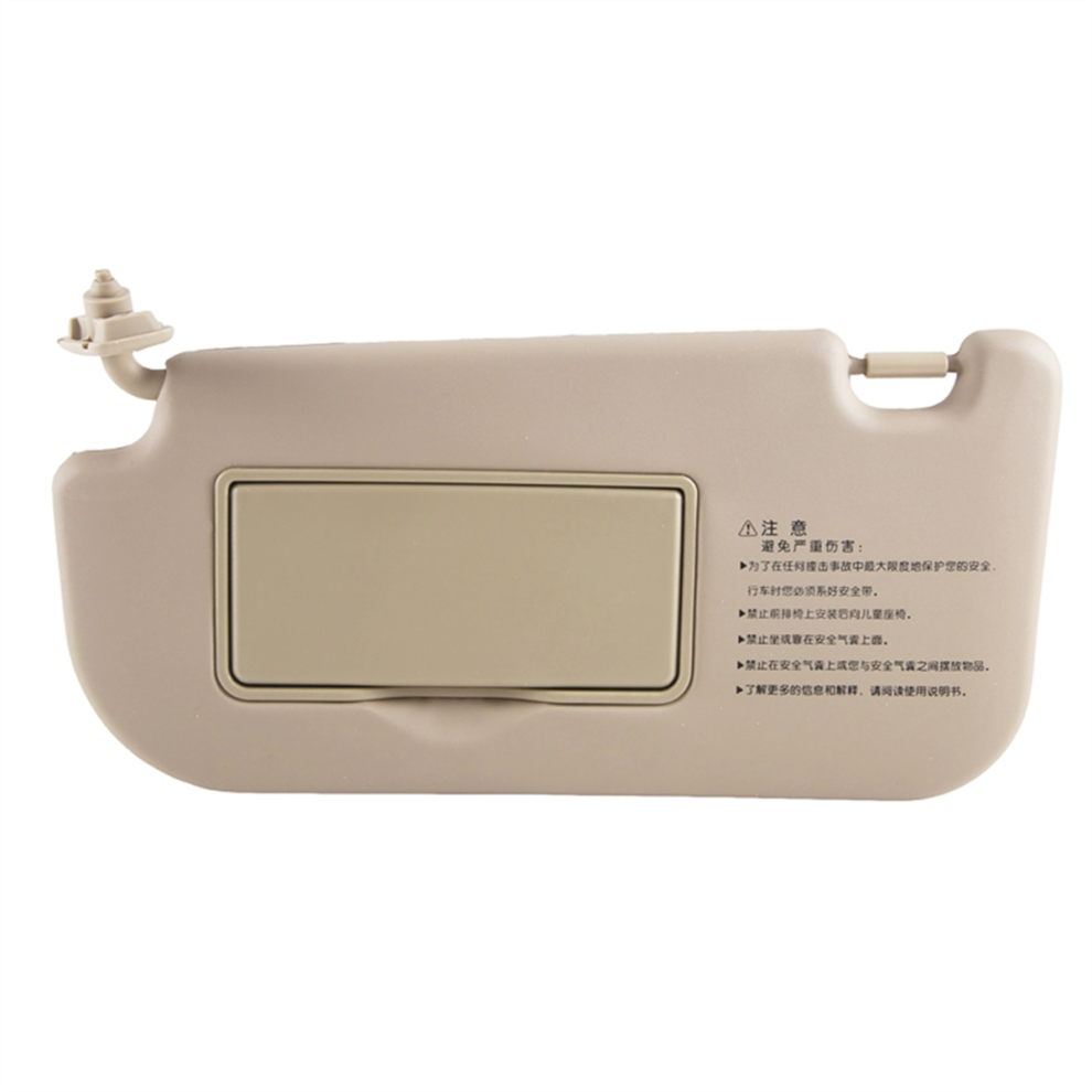 Car Sun Visors Shades With Vanity Mirror For Beige 4713648037661