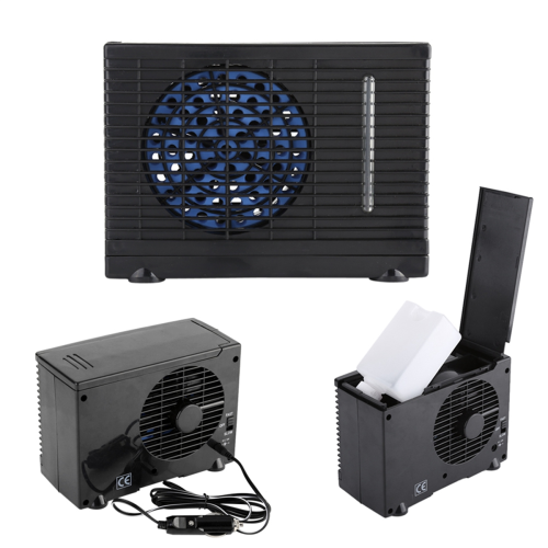 Mini billuftkølerventilator fordampningsluftkølerventilator bærbar 12V 2