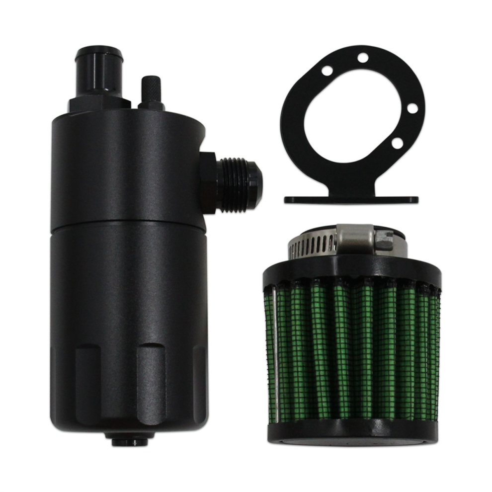 An10 Baffled Aluminum Oil Catch Can With Breather Tank Kit 4713648036428