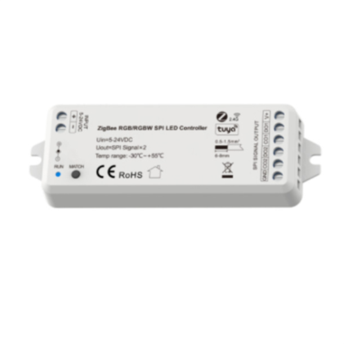 5V-24V Tuya Zigbee WiFi APP SPI LED-controller til WS2811 strimmellampe