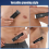 Electric Beard Trimmer for Men - Waterproof, Adjustable Guard, 2