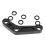 Lowering Links Kit Rear Suspension Cushion Connecting for 6