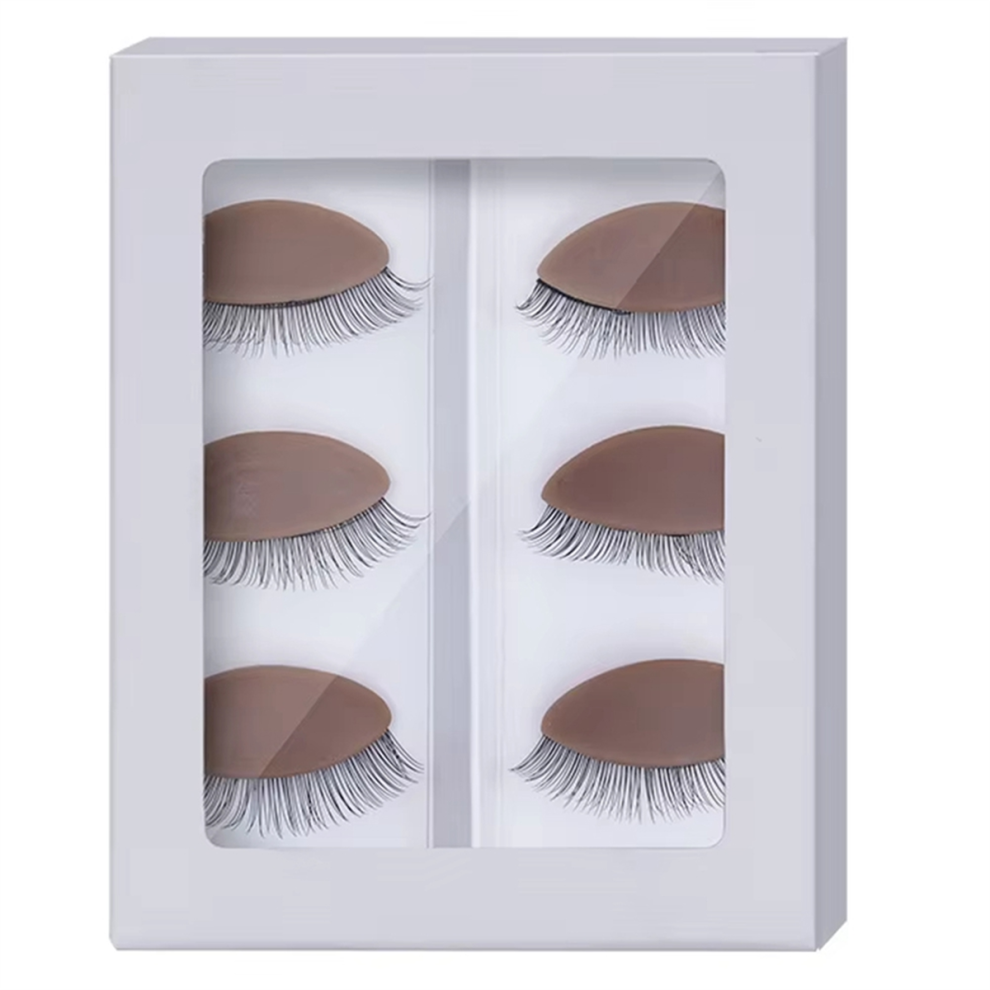 Replacement Eyelids for Eyelash Mannequin Head, Removable Eyelid A