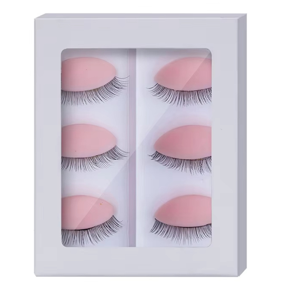 Replacement Eyelids for Eyelash Mannequin Head, Removable Eyelid C