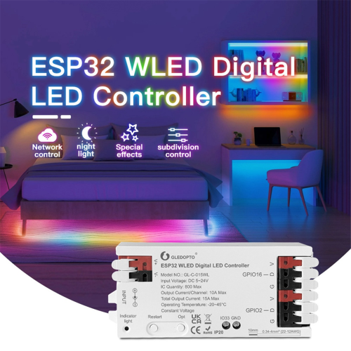 WLED ESP32 Farverig RGB RGBW Controller B 2