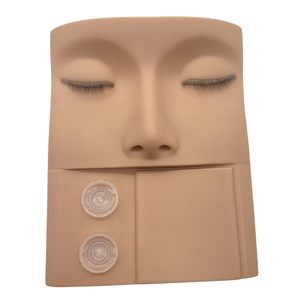 3D False Eyelash Grafting Model Practice Tray Practice Head