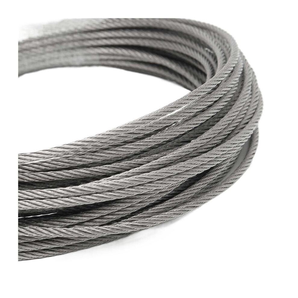 304 Stainless Steel Wire Rope 50M/100M Soft Fishing Lifting Cable 7X7 Clothesline In 1Mm, 1.5Mm, 2Mm Thickness 6447073412479