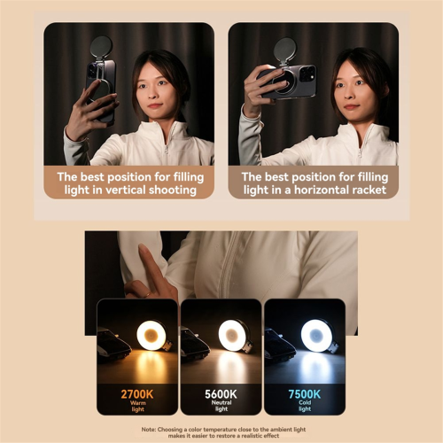 Mini luce magnetica per selfie 1