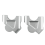 1 Pair Handlebar Riser Clamp for R1200GS ADV 2013-2022 Silvery 1