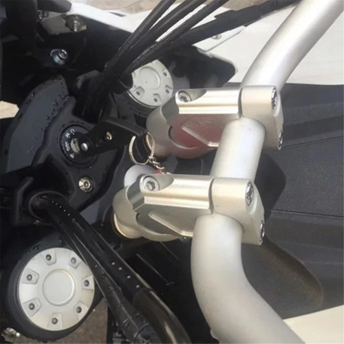 1 Pair Handlebar Riser Clamp for R1200GS ADV 2013-2022 Silvery 2