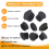 Motorcycle Accessories Frame Hole Cover Caps Decorative Frame for 7