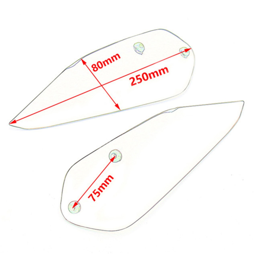 Motorcykel forrude sidepanel sideforrude deflektor til 1