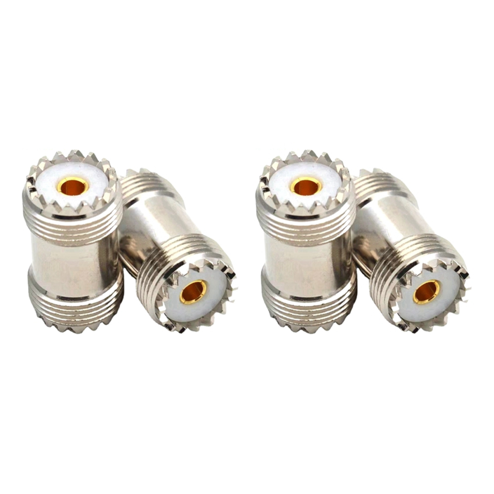 4 Pcs Uhf So239 Female To Uhf Female Straight Connector For Uhf Pl259 4713648048278