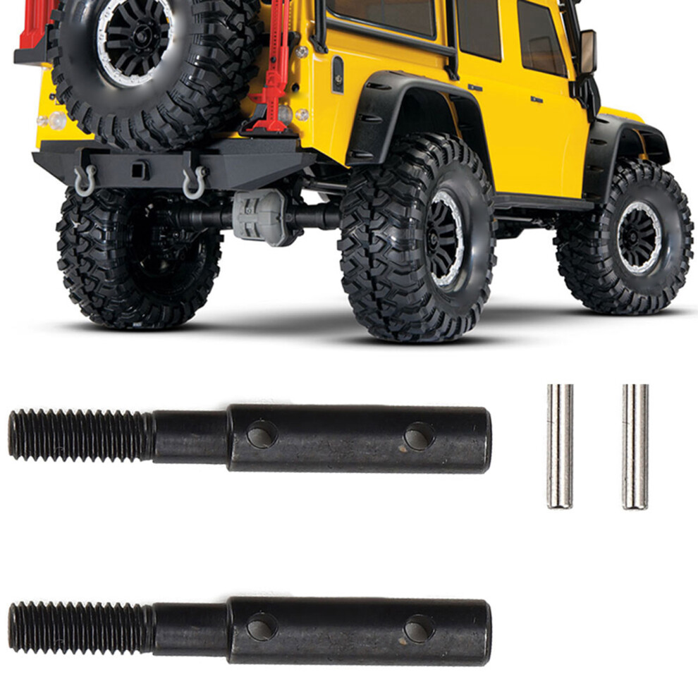 2Pcs Portals Stub Axle Shafts For 1/10 Rc Crawler Scx10 Iii, Black 4021346339247