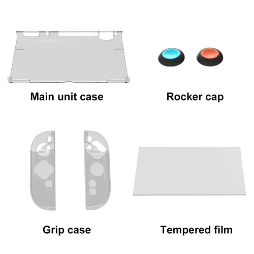 For Switch 2 Detachable Protection Case with Screen Protector 1