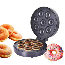 1400W Electric Doughnut Maker Machine with 8 Nonstick Holes and LED Indicator Light for Kitchen and Snack Bar Use