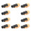 10 τεμάχια 3 ακροδεκτών True Locking Connector θηλυκό βύσμα NAC3FX-W κίτρινο 1