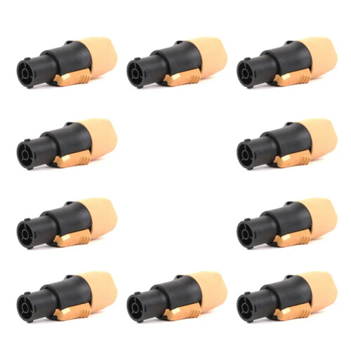 10 τεμάχια 3 ακροδεκτών True Locking Connector θηλυκό βύσμα NAC3FX-W κίτρινο