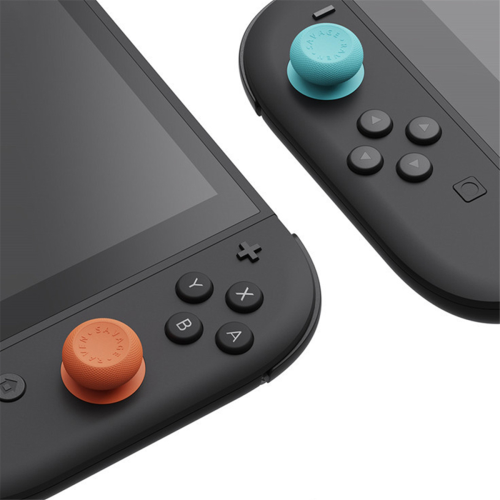 Για JoyCon σετ λαβής αντίχειρα Joystick για 2 άτομα, μπλε και κόκκινο 2