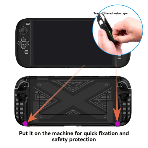 Θήκη TPU για Switch 2 για βελτιωμένη εμπειρία παιχνιδιού σε μαύρο χρώμα 2