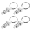 4Pcs Spring Plunger with Pull Ring,M10x1.5 Pull Ring Indexing Plunger 1