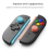Για JoyCon σετ λαβής αντίχειρα Joystick για 2 άτομα, μπλε και κόκκινο 5