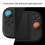 Για JoyCon σετ λαβής αντίχειρα Joystick για 2 άτομα, μπλε και κόκκινο 6