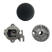 Gas Burner Crown Cover Flat 55 for Uniform Heat and Even Cooking, Compatible with Various Gas Stove Burner Heads