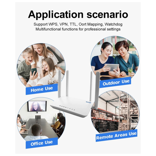 EC21 4G SIM WiFi Router Modem WiFi 6 με υποδοχή κάρτας SIM EU Plug 1