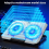 Laptopkoelpad met 2 stille ventilatoren, notebookhouder 4