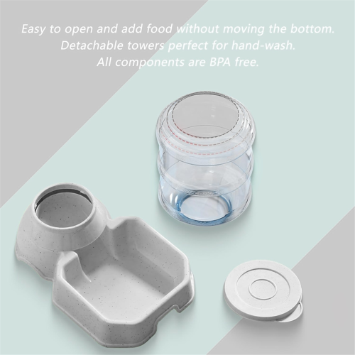 Bebedouro automático para animais de estimação com alimentação automática e tigelas para cães e gatos 2