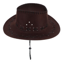Straw Cowboy Hat for Boys and Girls Western Style Performance Cap Adjustable Size Fashionable Kids Cowgirl Hat