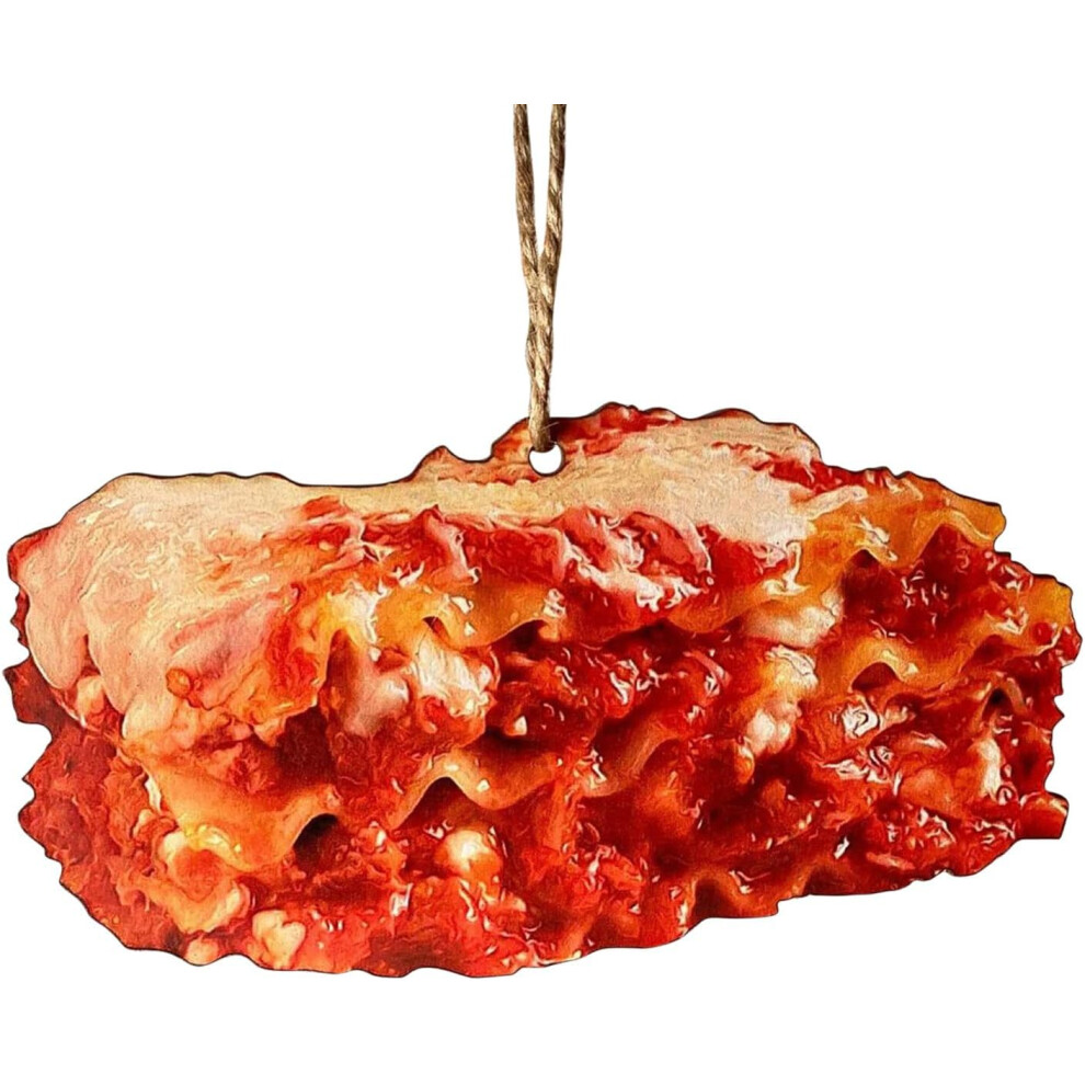 (B) Christmas Decorations Xmas Tree Ornaments Christmas Ornaments Croissant Pizza Ornaments Set Funny Food Christmas Tree Decoration Pendants For Home