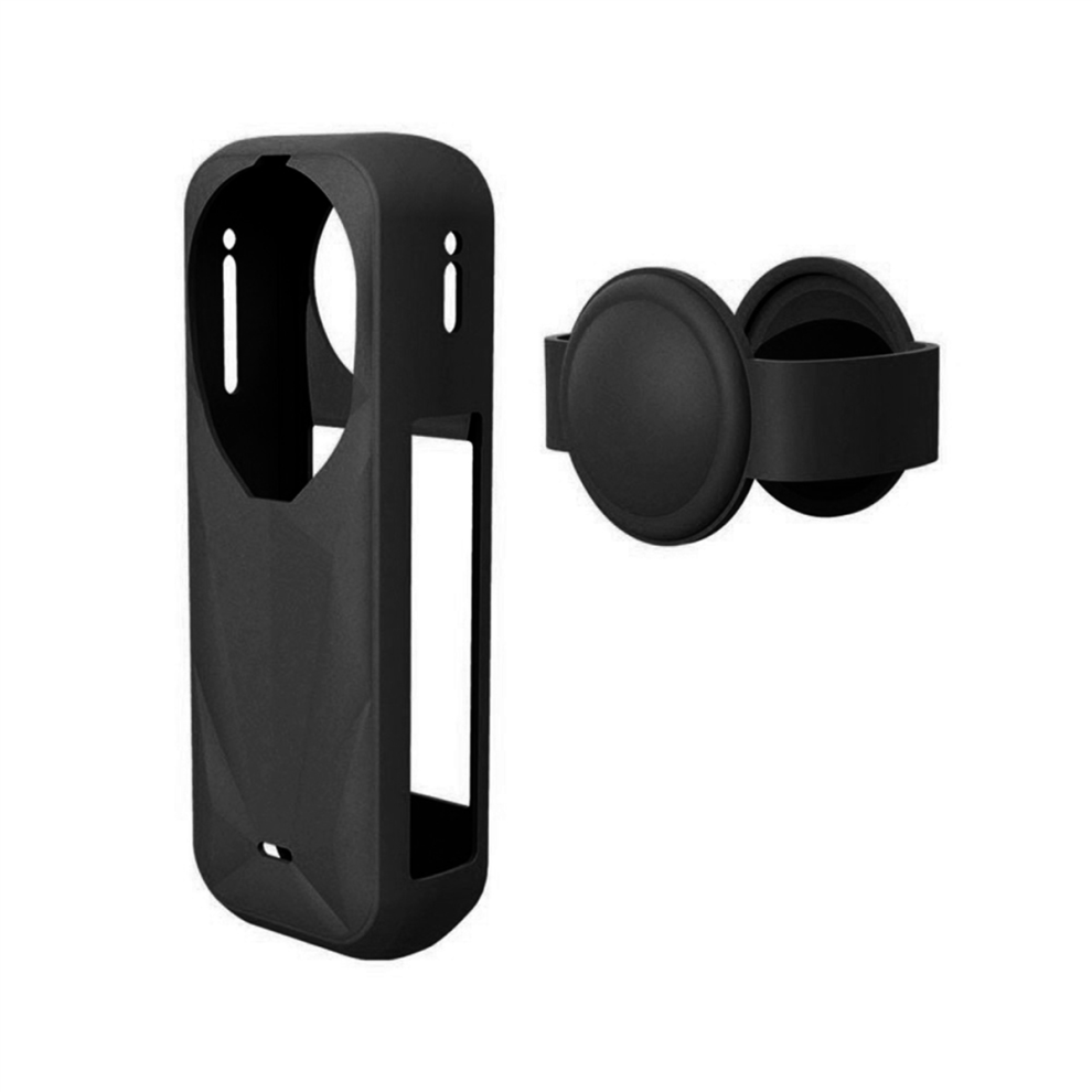 Silicone Protective Case for X5 with Lens Cap Black-image-OPC-PKBGWYV-NEW