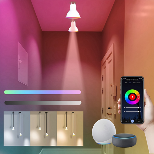 5PCS Tuya WiFi GU10 Smart LED Light Bulb Dimmable 6W 220V 2