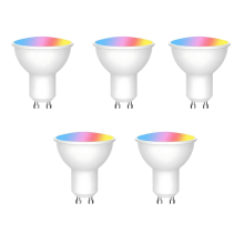 5 τεμάχια Tuya WiFi GU10 Έξυπνη Λάμπα LED με Ρυθμιζόμενη Φωτεινότητα 6W 220V