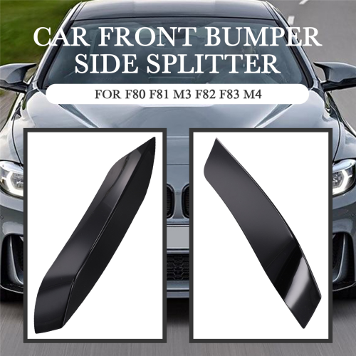 Bil forreste kofanger sidesplitter spoiler trim til sort 2