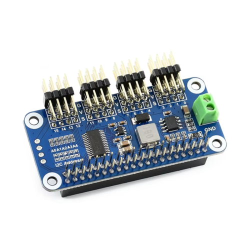 16-kanals 12-bits servodriver HAT (B) for 2